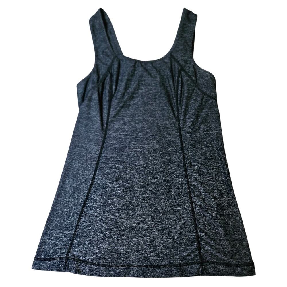 Lululemon Run Free Tank Heathered Black Size 6